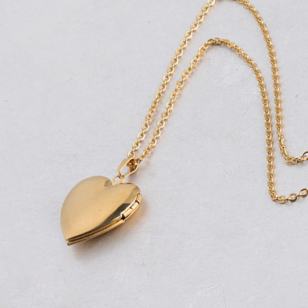 Personalisierte 925 Silber  Foto Medaillon Herz Kette – Mit Foto & Text, Klassischer Erinnerungsschmuck Geschenk für Sie