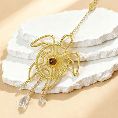 Foto-Projektions-Schildkröte Anhänger – Personalisierter Kristallanhänger mit Bild, Dekoration & Erinnerungsgeschenk