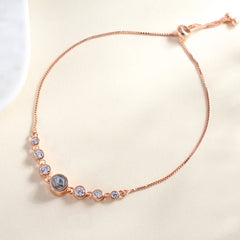 925 Silber Personalisierte Verstellbares Box-Kette Zirkonia Armband mit Bild im Stein  – Perfekte Feines Foto Geschenk für Sie