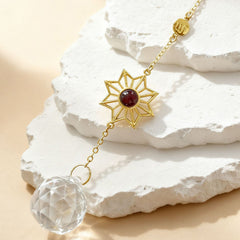 Sonnenblume Kristall Dekoanhänger mit Foto-Projektion – Individuelles Geschenk für Zuhause oder Auto