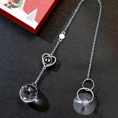 Herz Kristallanhänger mit Foto-Projektion – Personalisierte Deko & Geschenkidee für Muttertag, Weihnachten & Jubiläen