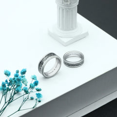 【Paar/Single】Keltischer Knoten Link Wolframstahlring，Trauringe, Herren-/Damenringe amazgifts