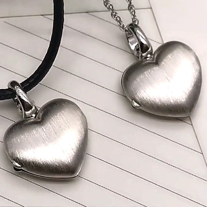 925 Silber Medaillon Herz Halskette mit Persönlicher Text & Bild–Kettenstil und -länge wählen, Personalisiertes Geschenk für Frauen Männer